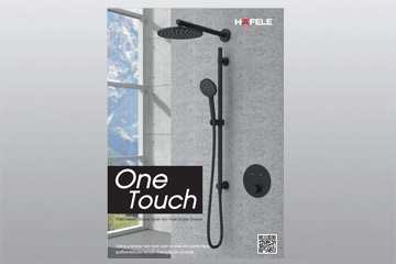ONE TOUCH - THERMOSTATIC SHOWER MIXER WITH PUSH BUTTON DIVERTER