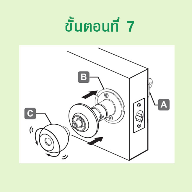 7 ขั้นตอน เทคนิคติดตั้งลูกบิดประตูแบบง่ายๆ