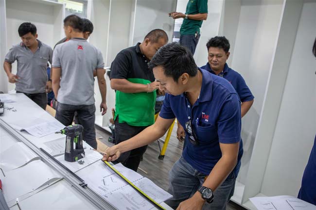 เฮเฟเล่จัดอบรม Hawa Installation Workshop
