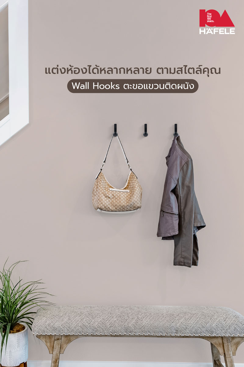 Wall Hooks ตะขอแขวนติดผนัง